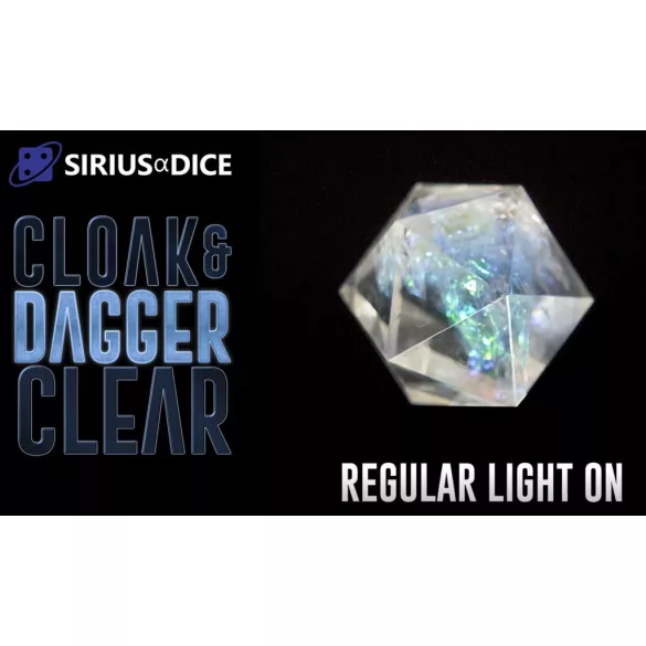 Sirius Dice - Dice Set - Clear Cloak & Dagger-SDZ0010-04