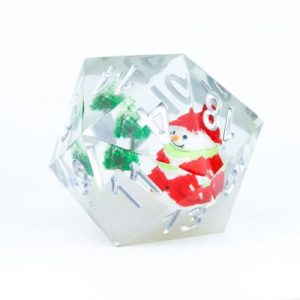 Sirius Dice - Large D20 - Snowman Scenic-SDZ0012-07