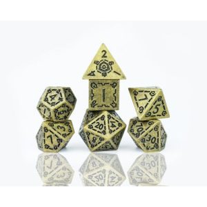 Sirius Dice - Dice Set - Illusory Metal - Gold-SDZ0017-03