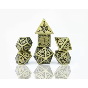 Sirius Dice - Dice Set - Illusory Metal - Gold-SDZ0017-03