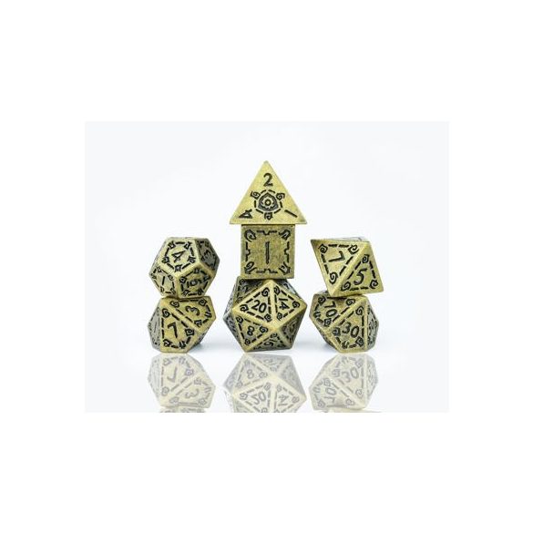 Sirius Dice - Dice Set - Illusory Metal - Gold-SDZ0017-03