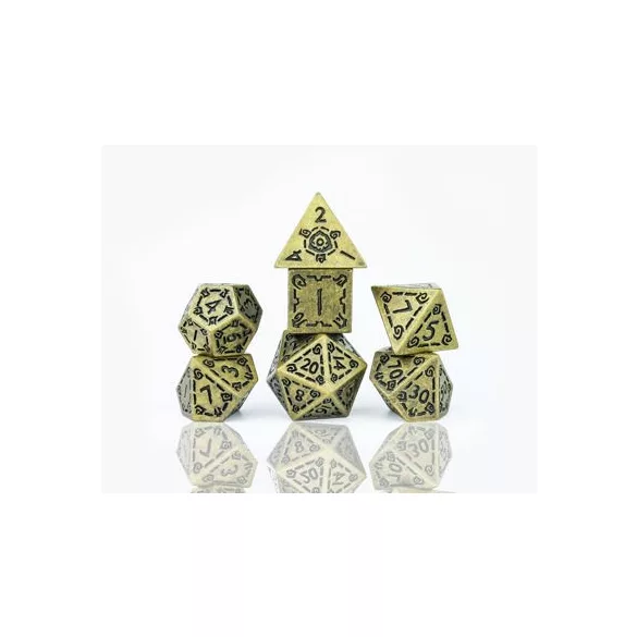 Sirius Dice - Dice Set - Illusory Metal - Gold-SDZ0017-03