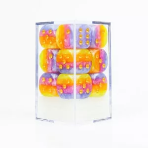 Sirius Dice - D6 Dice Set - 16mm Tahitian Sunset-SDZ0008-16
