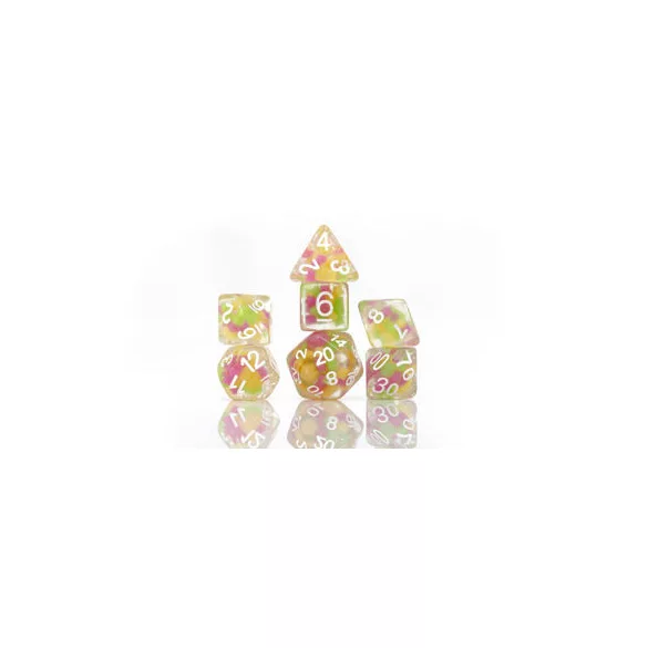 Sirius Dice - Dice Set - Melon Ball Glowworm-SDZ0006-06