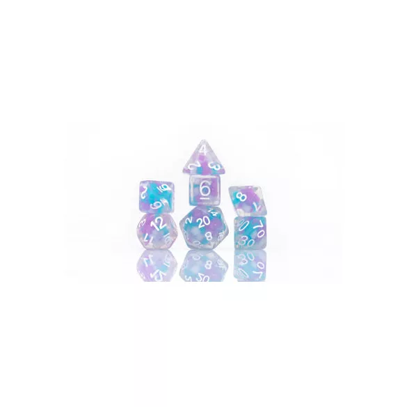 Sirius Dice - Dice Set - Cotton Candy Glowworm-SDZ0006-04
