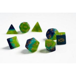 Sirius Dice - Dice Set - Green + Blue Translucent-SDZ0002-05