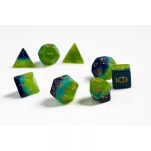 Sirius Dice - Dice Set - Green + Blue Translucent-SDZ0002-05