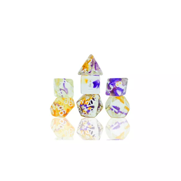 Sirius Dice - Dice Set - Violet Swirl-SDZ0009-04