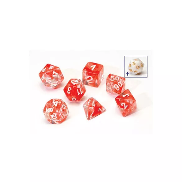 Sirius Dice - Red Cloud Resin-SDZ0001-09