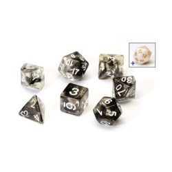 Sirius Dice - Black Cloud Translucent Resin-SDZ0001-08