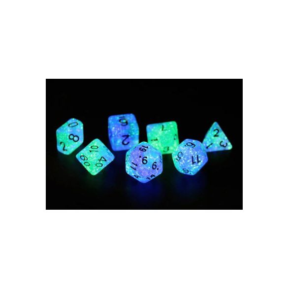 Sirius Dice - Dice Set - Peacock Glowworm-SDZ0006-03