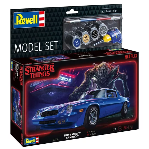 Revell Stranger Things Chevy Camaro Z/28 modellkészlet