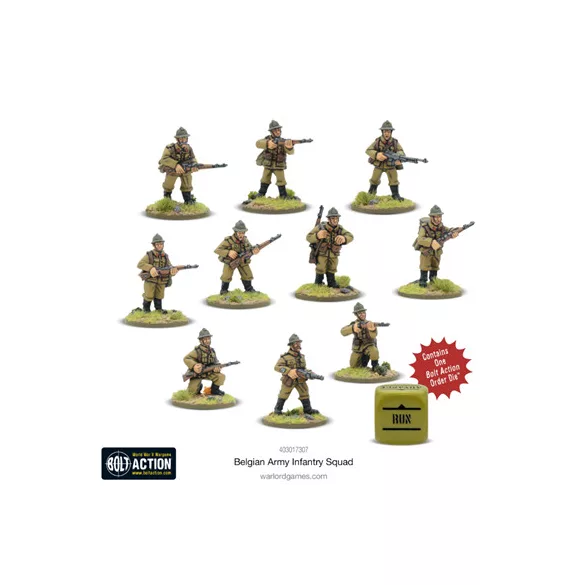 Bolt Action - Belgian Army Infantry Squad - EN-403017307NEW