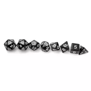 Sirius Dice - D&D New Adventurer Set - Black Dice-SDZ2002-01