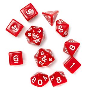 Sirius Dice - D&D New Adventurer Set - Red Dice-SDZ2002-02