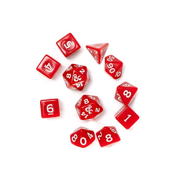 Sirius Dice - D&D New Adventurer Set - Red Dice-SDZ2002-02