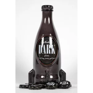 Fallout"Nuka Dark" Glass Bottle & Cap-1118213