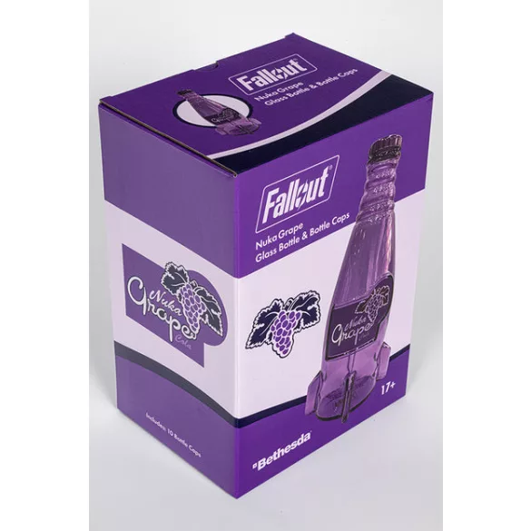 Fallout "Nuka Grape" Glass Bottle & Cap-1134569