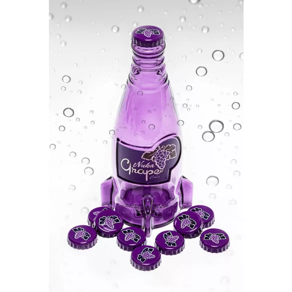 Fallout "Nuka Grape" Glass Bottle & Cap-1134569