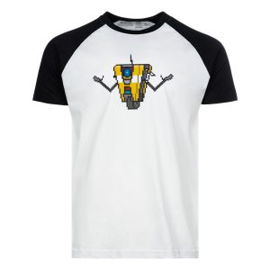 Borderlands - Raglan Shirt "Claptrap Pixel Art"-1146716