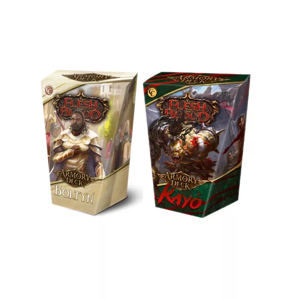 Flesh & Blood TCG - Kayo & Boltyn Armory Deck Display (12 Decks) - IT