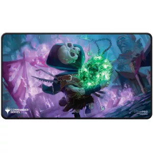 UP - MTG Commander Series 4 - 3 Color Shard Q4 2024 Black Stitched Playmat Tinybones Fan Vote-38469