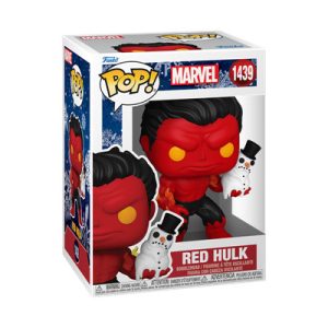 Funko POP! Marvel: Holiday S4 - Red Hulk with snowman-FK80034