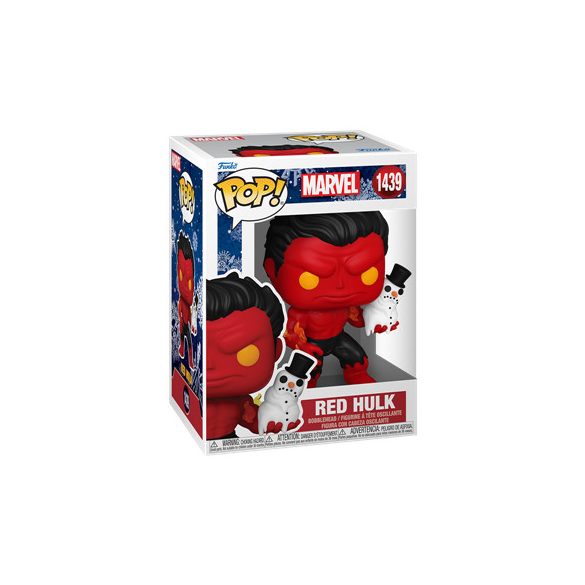 Funko POP! Marvel: Holiday S4 - Red Hulk with snowman-FK80034
