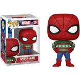 Funko POP! Marvel: Holiday - Spider-Man ronda pulóveres bobblehead figura