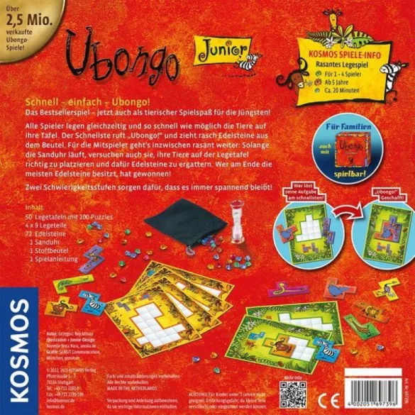 Ubongo! Junior társas puzzle-játék - német kiadás