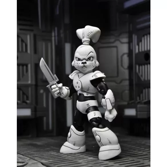 Usagi Yojimbo - 7” Scale Action Figure - Space Usagi Yojimbo Black & White Figure-NECA54374