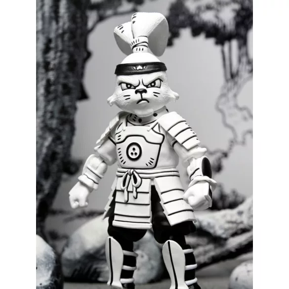 Usagi Yojimbo - 7” Scale Action Figure - Samurai Usagi Yojimbo Black & White Figure-NECA54505
