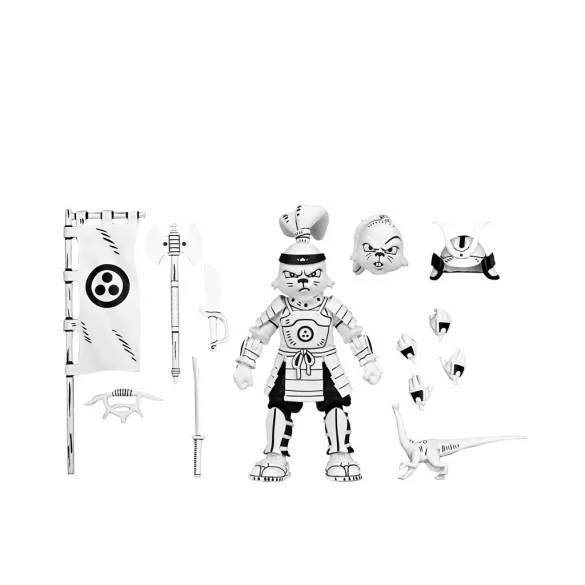 Usagi Yojimbo - 7” Scale Action Figure - Samurai Usagi Yojimbo Black & White Figure-NECA54505