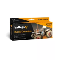 Vallejo - Model Color / Effects / 8 colors set - Rust & Corrossion by Chema Cabrero 18 ml-70262