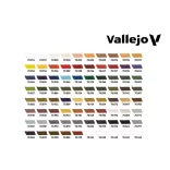 Vallejo - Model Color / 80 colors case - Basic Case. Includes: 75 basic colors + 5 auxiliaries 18 ml-70252
