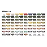 Vallejo - Model Color / 80 colors case - Military Case includes: 76 colors + 4 auxiliaries 18 ml-70253