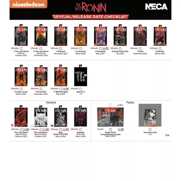 TMNT (The Last Ronin) - Accessory Pack - Last Ronin Accessory Set-NECA54435