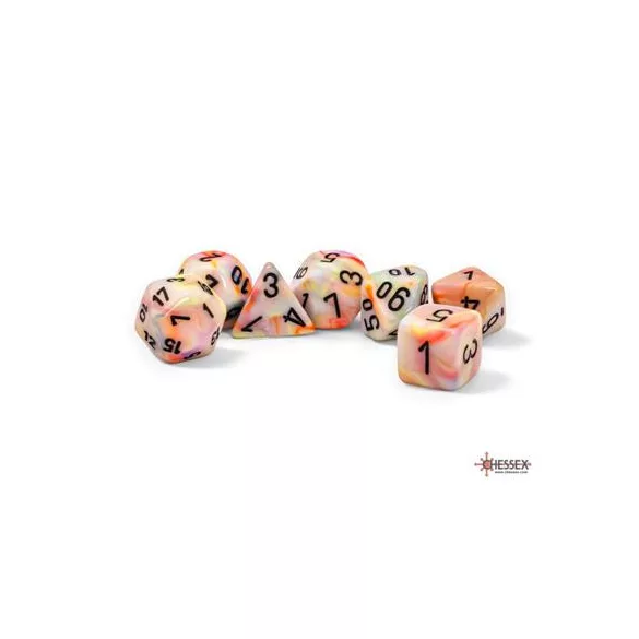 Chessex Festive® Mega-hedral™ Circus™/black 7-Die set-22442