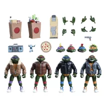 TMNT (Cartoon) - 7” Scale Action Figure - Punk Turtles 4 Pack-NECA54381