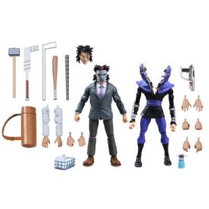 TMNT (Cartoon) - 7” Scale Action Figure - Business Suit Casey Jones & Split Foot Soldier 2 Pack-NECA54394