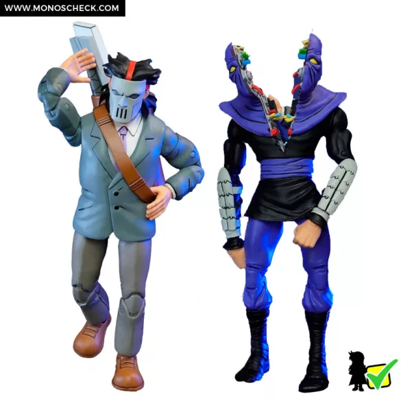 TMNT (Cartoon) - 7” Scale Action Figure - Business Suit Casey Jones & Split Foot Soldier 2 Pack-NECA54394