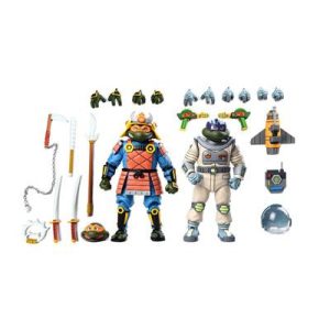 TMNT (Cartoon) - 7” Scale Action Figures - Space Adventure & Samurai Turtles 2 Pack-NECA54345