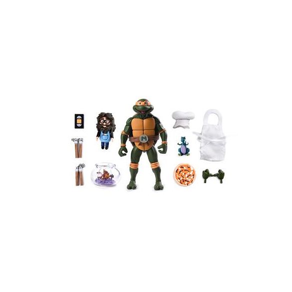 TMNT (Cartoon) - 7” Scale Action Figure - Ultimate Michelangelo (VHS)-NECA54355