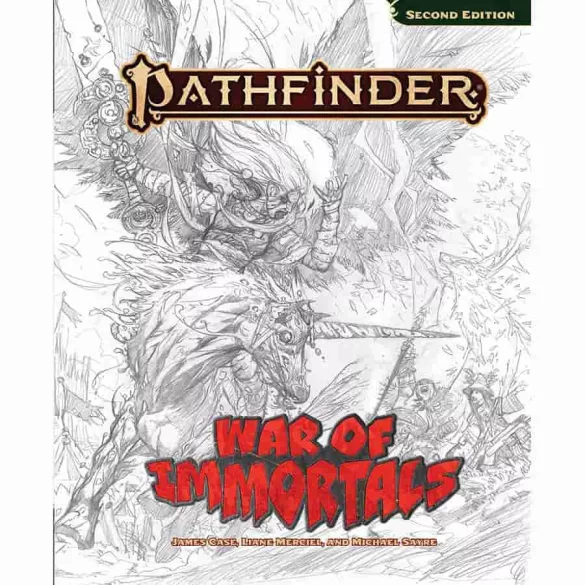 Pathfinder RPG: War of Immortals Sketch Cover Edition (P2) - angol nyelvű szerepjáték-kiegészítő