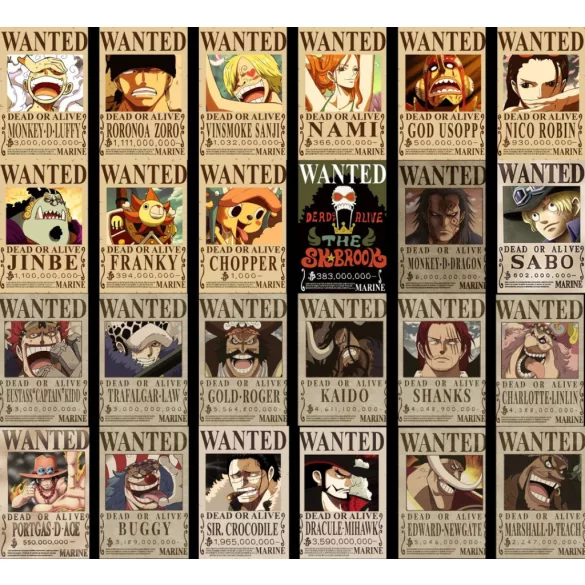 One Piece - Wanted Poster Display-