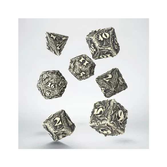 Q Workshop Dracopolis Dice Set - The Scandinavian Blackfang-SDCP01