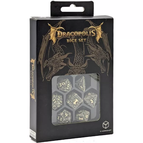 Q Workshop Dracopolis Dice Set - The Scandinavian Blackfang-SDCP01