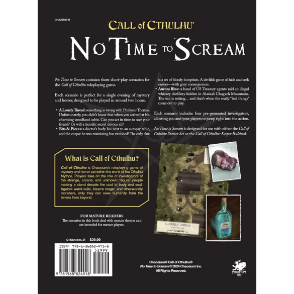 Call of Cthulhu: No Time To Scream - EN-CHA23185-H