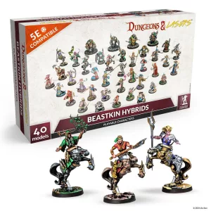 Dungeons & Lasers - Beastkin Hybrids: Playable Characters miniatűra készlet - EN