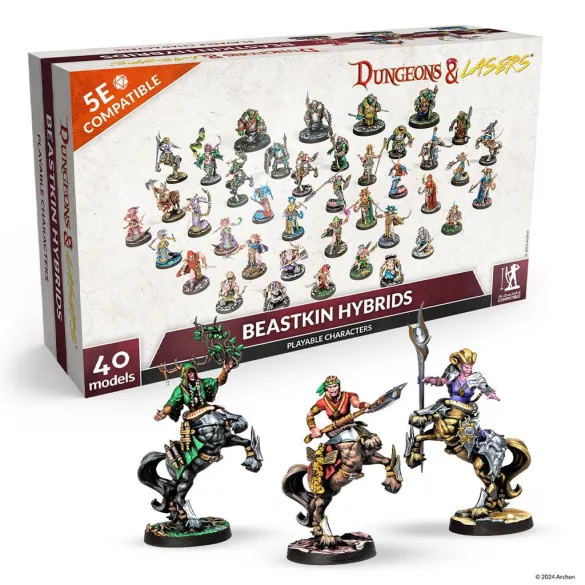 Dungeons & Lasers - Beastkin Hybrids: Playable Characters miniatűra készlet - EN